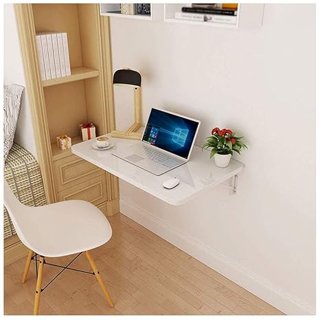 TABIEDOU Computer-Schreibtisch mit Wandbefestigung, umwandelbarer Schreibtisch, Klappbare Drop-Leaf-Tisch mit Esstisch, umwan