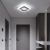 DELIPOP Square LED Ceiling Light 30W 6500K 3375LM Modern Black White view 2