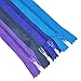 Mandala Crafts 100 PCs Nylon Zippers for Sewing Assorted 5 Inch - Colorful Zippers Replacement Sewing Supplies in Bulk for Tailor, Clothing Repair, and DIY Projects