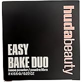 Huda Easy Bake Loose Powder Duo - Cherry Peach (Cherry Blossom Cake & Peach Pie) - 2 x 6.5g / 2 x 0.22oz Mini Setting Powder Set