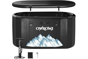 Inflatable Ice Bath Tub for Athletes Recovery Cold Plunge Tub with Lid, Water Chiller Compatible, Large XXL Cold Bath Tub for