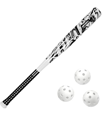 Set De Baseball Wiffle® Officiel – 2 Battes Et 6 Balles (lot De 8), Plastique, Pour Intérieur/extérieur