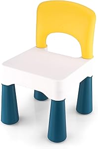 BITMEE Kids Chair, Toddler Chair, Toddler Chairs for Boys and Girls, Ergonomic Design, Eco-Friendly Durable Plastic, Indoor or Outdoor Use Kids Chairs for Boys and Girls- Macaron