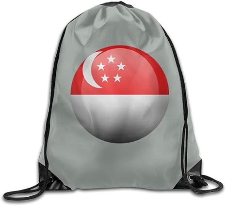 Amazon Co Jp Loveoorheebefbユニセックスの国旗シンガポールファッション梁口バックパック Drawstringダブルショルダーバッグ巾着旅行バックパックの男性と女性 ホーム キッチン