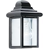 Generation Lighting 8588-12 Mulberry Hill Outdoor Wall Lantern Outside Fixture, One - Light, Black