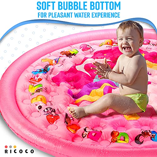 Ricoco Splash Pad for Kids Inflatable Splash Pad for Toddlers Baby