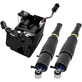 maXpeedingrods Pair Rear Air Suspension Shocks + Air Compressor for Chevy Tahoe Suburban 1500 for GMC Yukon for Cadillac SUV 2000-2014 25979391