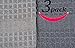 Sinland 400 GSM Microfiber Waffle Weave Kitchen Towels Drying Cloth 3 Pack 16inch X 26inch Grey