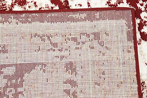 Unique Loom Sofia Collection Burgundy 8 x 10 Area Rug (8' x 10')