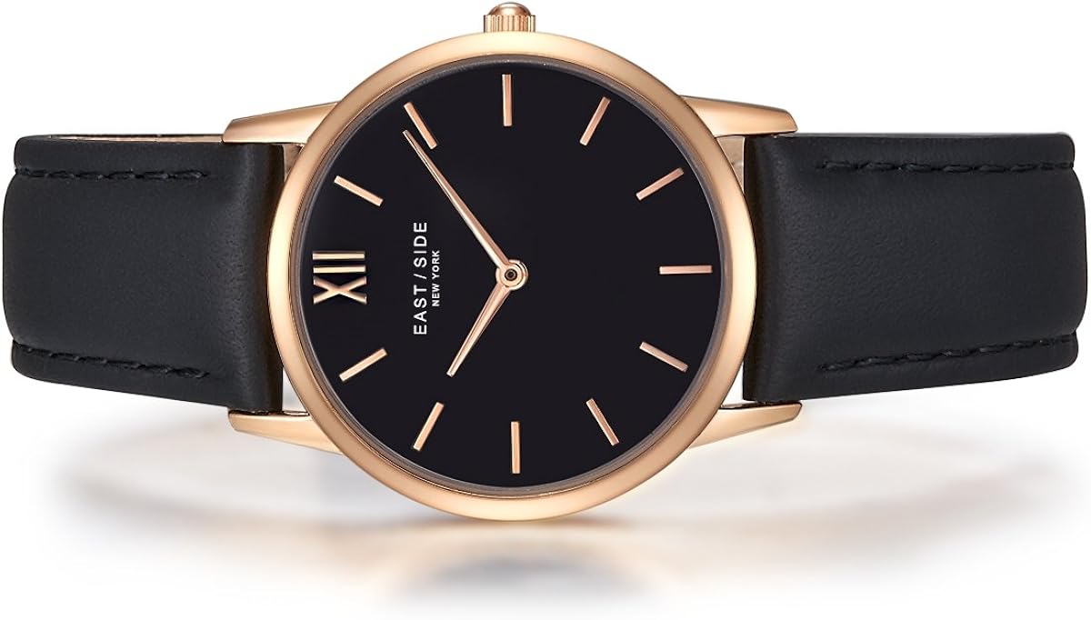 Eastside Women's Analog Japan Quartz Watch with Genuine Leather Band 10080023, Rose Gold - Image 3