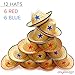 Dozen Straw Cowboy Hats with Cowboy Bandanas (6 Red & 6 Blue) for Kids - Makes Great Birthday Party Hats for Boys and Girls