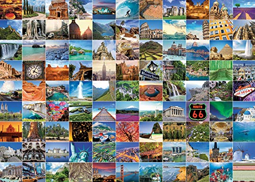 Ravensburger 99 Beautiful Places on Earth 1000 Piece Jigsaw Puzzle for Adults  Every Piece is Unique, Softclick Technology Means Pieces Fit Together Perfectly