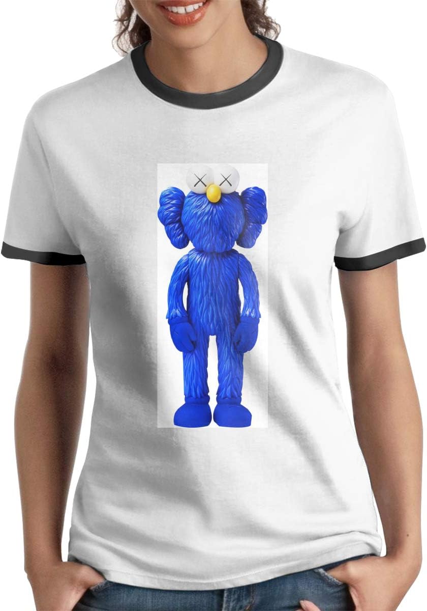 Kangtians Women KAWS T-Shirt Short Sleeve Baseball Shirt