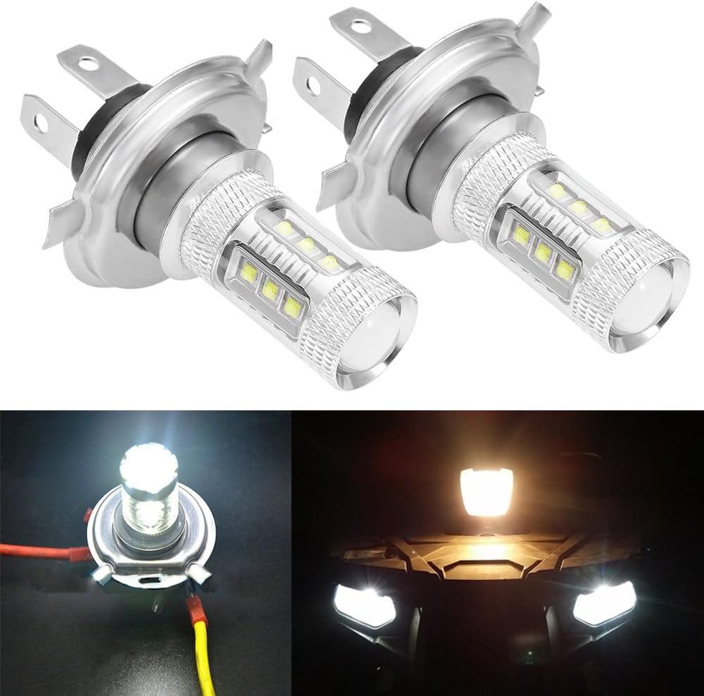 Led Headlight Bulbs Lamps Super White 80W For 20072015