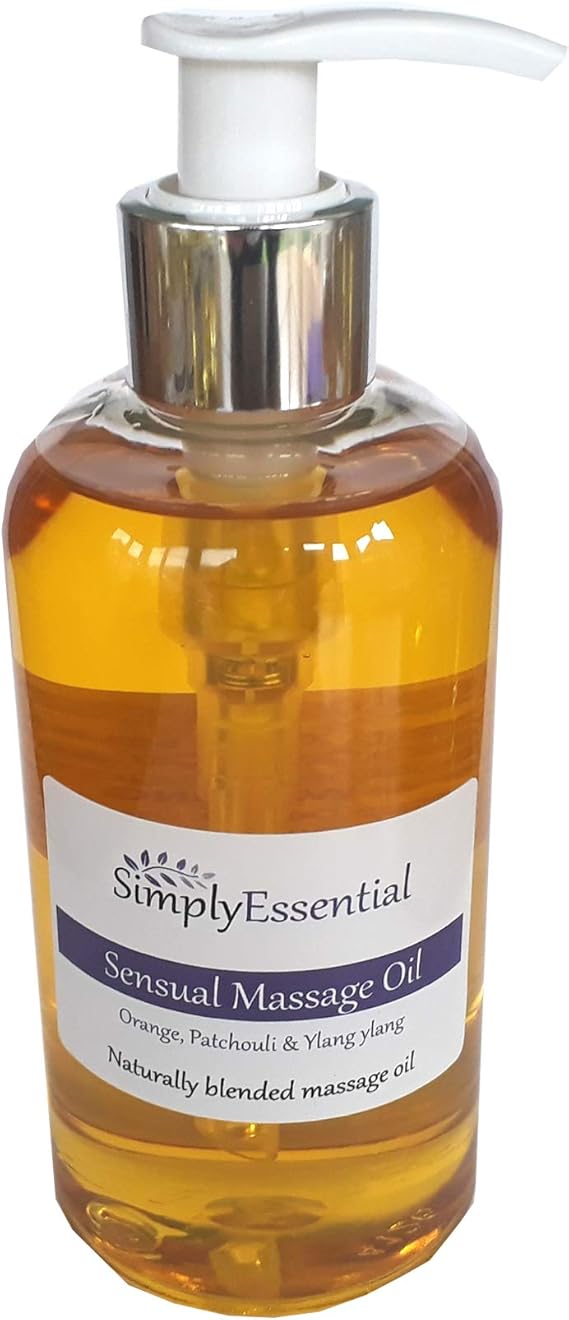 Simply Essential Sensual Massage Oil 250ml Romantic blend Orange, Ylang