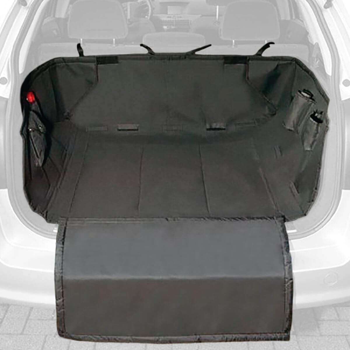 CAR+ DOGCOV2 Boot Protection Foldable Cover for Pets, 100 cm Length x 90 cm Width, Black