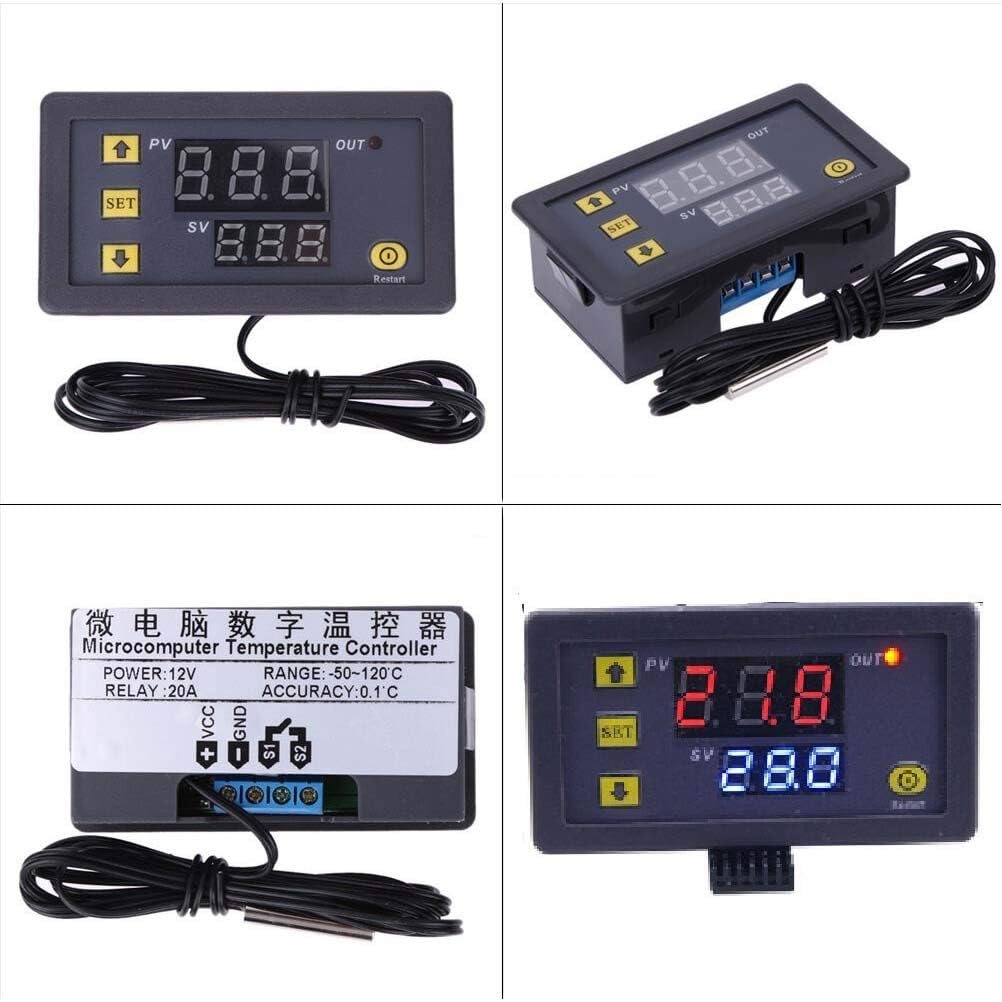 DC 12V 20A LCD Digital Thermostat Temperature Controller Meter Regulator W3230