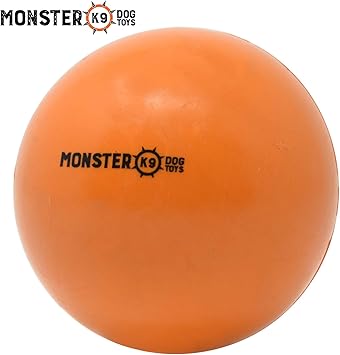 Indestructible Dog Ball Lifetime Replacement Guarantee Tough Strong 100 Non Toxic Chew Toy Natural Rubber Baseball Sized Bouncy Dog Ball For