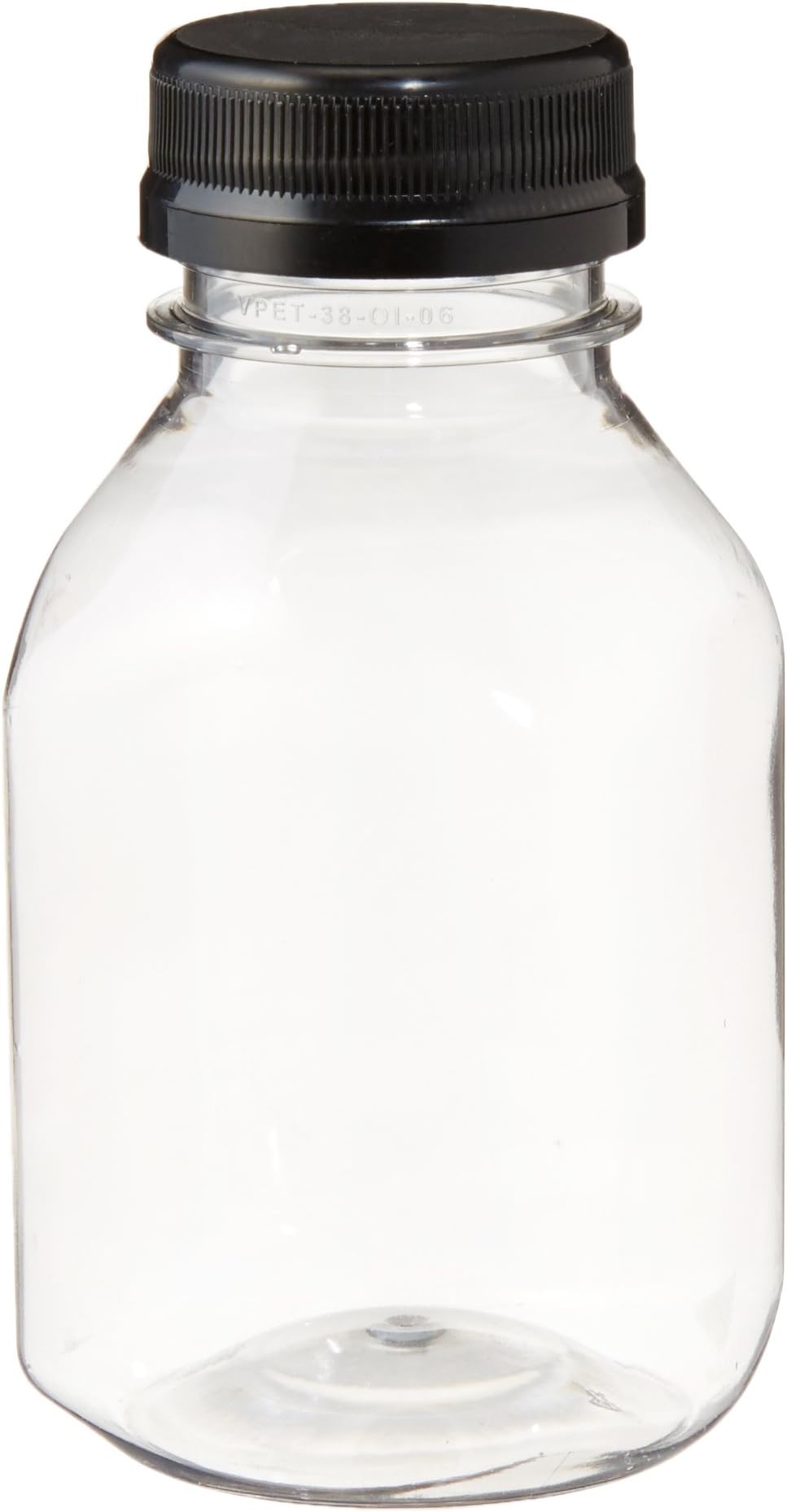 Clear Food Grade Plastic Juice Bottles 8 Oz with Cap 6/pack