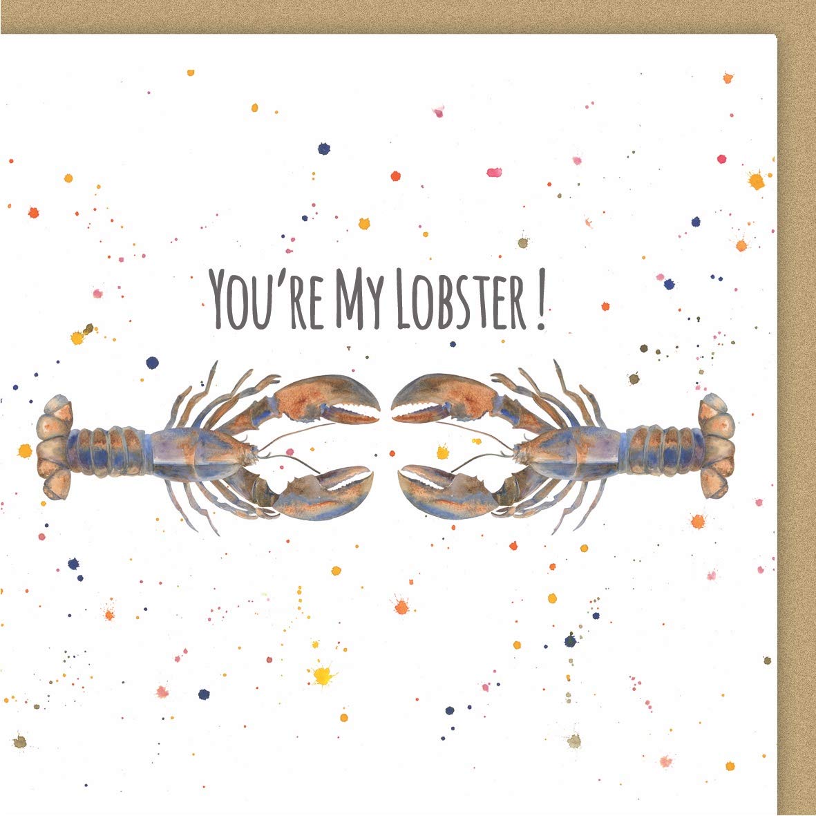 Lobster quality blank greeting card - Valentine - birthday - anniversary