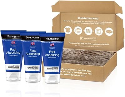 Neutrogena Norwegian Formula Fast-Absorbing Hand Cream 3x75ml Bundle