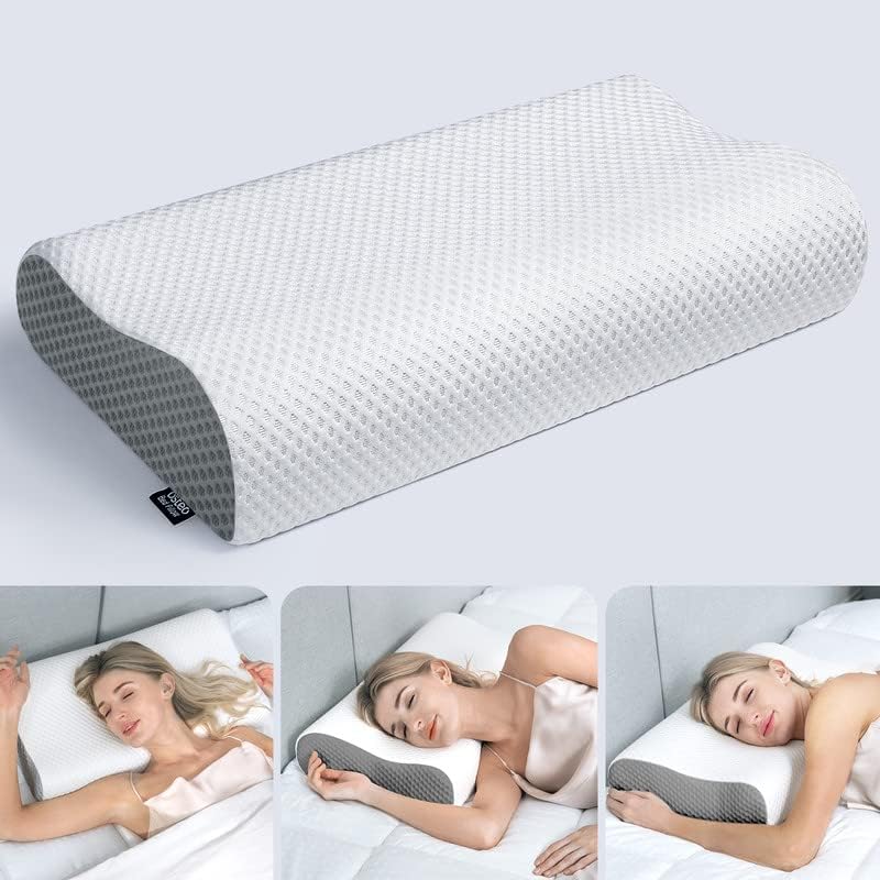 Osteo Adjustable Memory Foam Pillow with 6 Available Height, No Smell