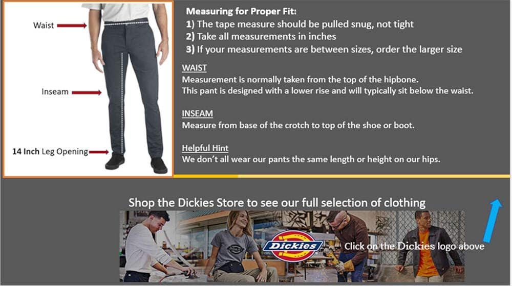 dickies skinny black pants