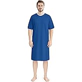 Utopia Care Men's Hospital Gown Soft and Comfortable Patient Gown
