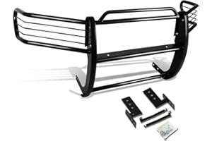 DNA MOTORING GRILL-G-059-BK Black Front Bumper Brush Grille Guard Compatible with 01-07 Sequoia