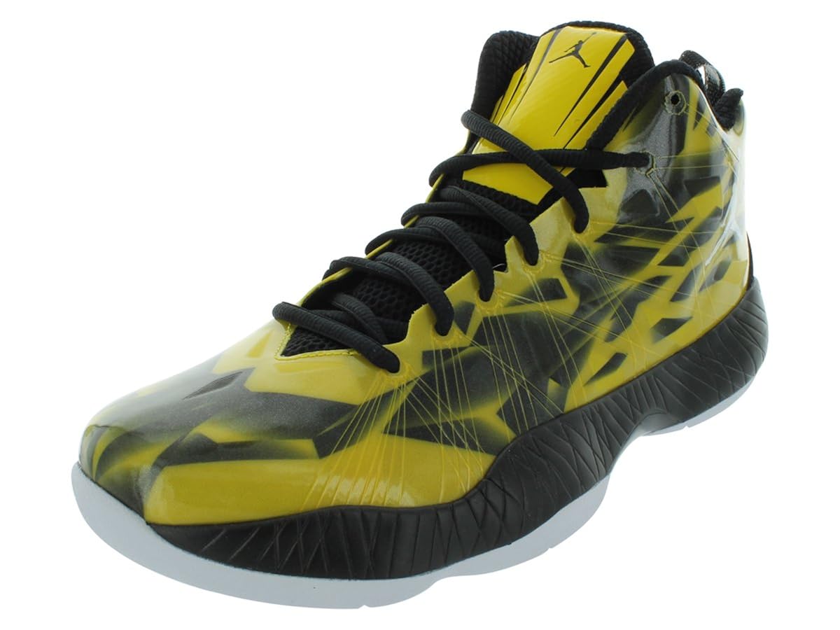 Nike Men's AIR Jordan 2012 LITE EV Basketball Shoes 12 Yellow/WHT/BLK