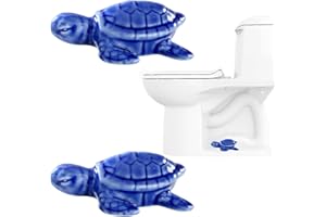 AKV Cute Turtle Toilet Bolt Caps Ceramic Sea Turtle Toilet Bolt Covers Decorative, Set of 2 Toilet Screw Cover Caps for Bolts Bathroom Decor (G)