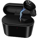 Mini Wireless Bluetooth Kopfhörer, PALMTONE 4.2 Kopfhörer Bluetooth Kabellos in Ear HiFi Sport Wireless Headset mit Mikrofon und Noise Cancelling für Handy iPhone Android Samsung iPad HTC Huawei, Schwarz