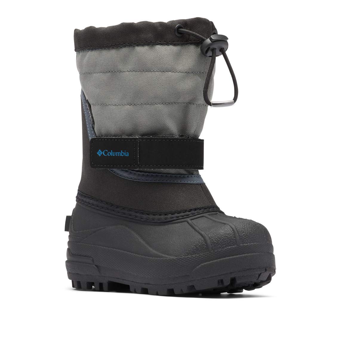 Columbia Girl's Powderbug Plus Ii Boots' Snow Boot, Black Hyper Blue, 13 UK