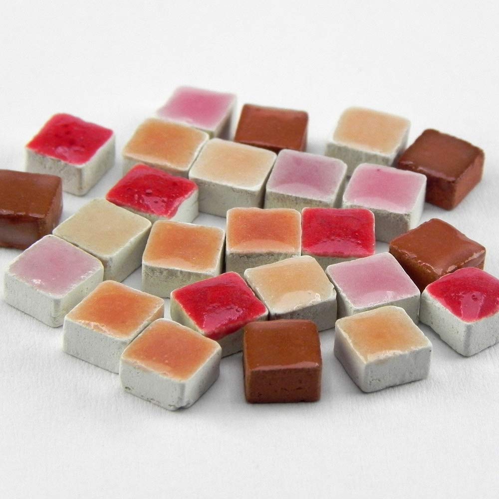 Mosaic-Minis (5x5x3mm), 5.000 pieces, mix red, MXRG