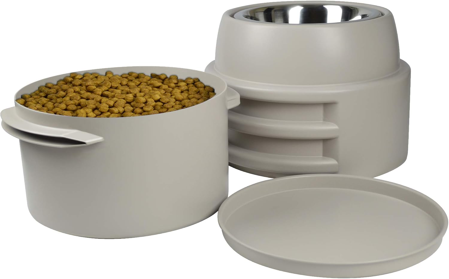 OurPets StoreNFeed Adjustable Raised Dog Bowl Feeder & Dog Food