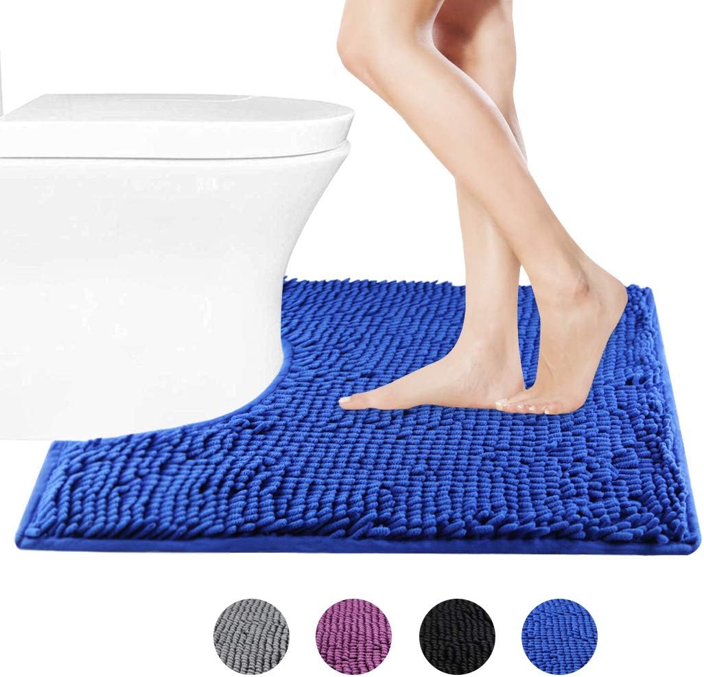 FindNew Luxury Contour Bath Rugs, UShaped Cozy Mats,Soft