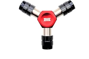 711L EDC Y Driver I Three Way 1/4" Hex Bit Driver I Y Type Hex Socket Wrench I Compact Motorcycle Bicycle Bike Tool (RED)