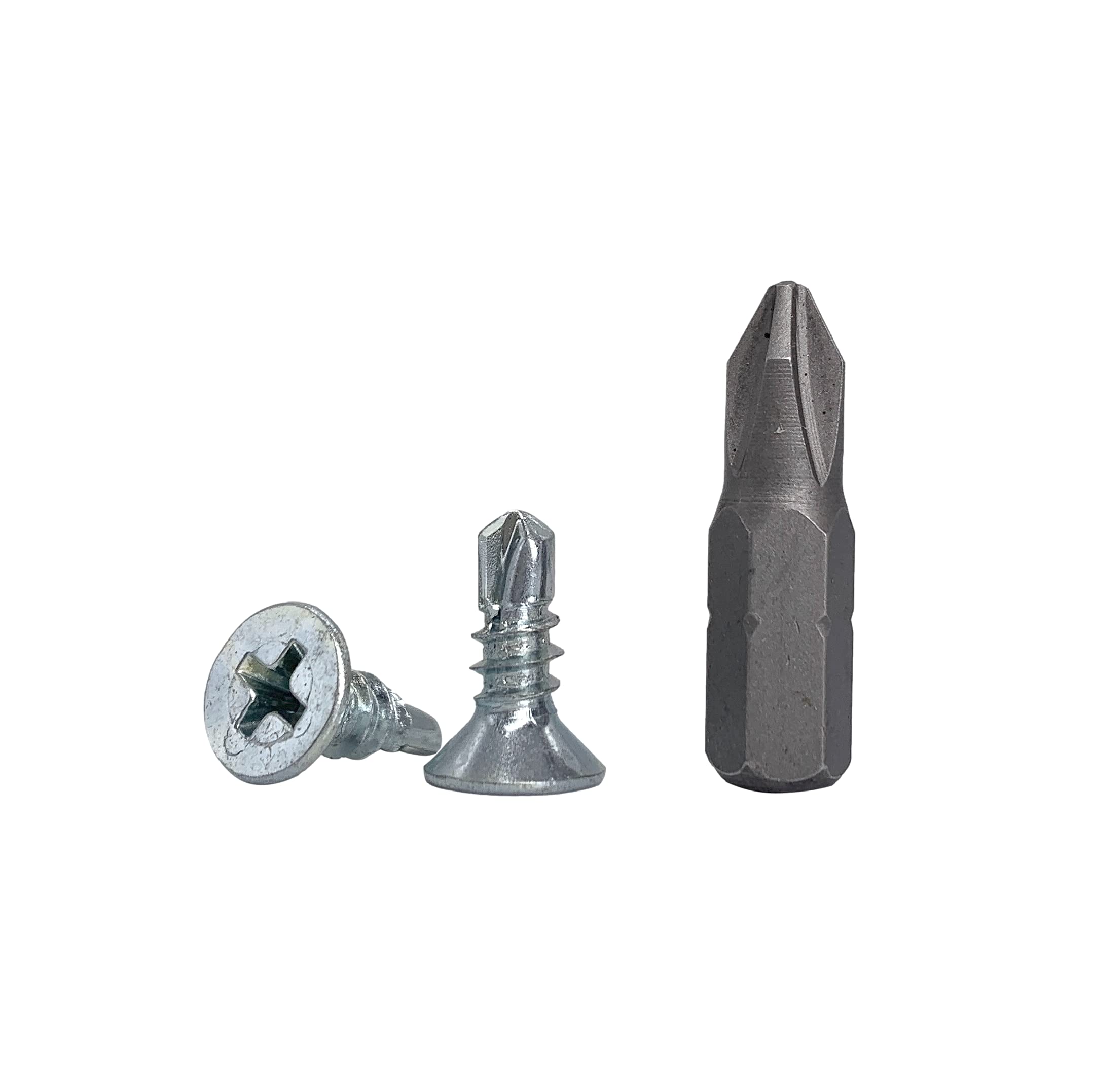 (Pack of 400 pcs) DIN 7504 P Zinc Plated Steel 4.8 x 13 mm Screws, Self-Drilling Sheet Metal Screw, (PH) Phillips Countersunk Head, Self Tapping (400, 4.8 x 13 mm)