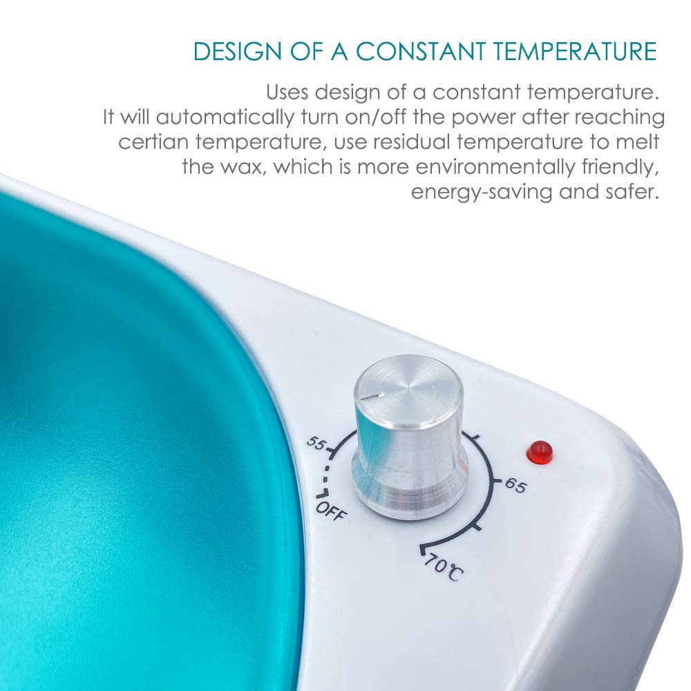 Paraffin Wax Machine - Paraffin Bath for Smooth and Soft Skin - Quick Heating 2500ml Large Capacity Paraffin Wax Warmer for hand and feet with Paraffin Wax for SPA & Arthritis Treatment (Green) : Beauty