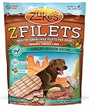 Zuke's Z-Filets Dog Treats, Savory Venison Recipe, 3.25-Ounces