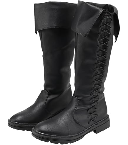 Amazon.com: JUNQIAKO Medieval Pirate Boots Mens Renaissance  display picture 1