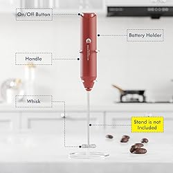 Powerful Milk Frother Handheld Foam Maker, Mini