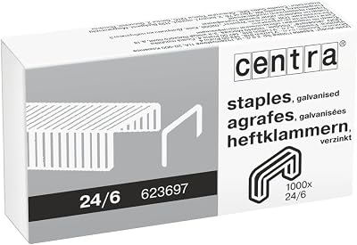 Centra 24/6 mm Galvanised Staples Box of 1000