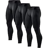 TSLA Men's Compression Pants - Cool Dry Athletic Sports Workout Running Tights Leggings Baselayer