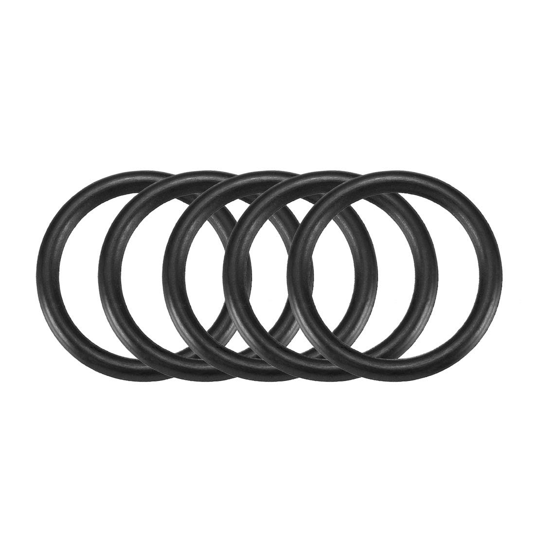 sourcingmap Nitrile Rubber O-Rings 22.6mm OD 17.8mm ID 2.4mm Width, Metric Sealing Gasket, Pack of 30