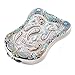 Antique-Like Compact Mirror By Jinvun: Durable Travel Purse Makeup Mirror With Luxury Vintage Design, Shield Shape, Magnification & Clear Reflection-Unique Jewellery Gift (Silver)