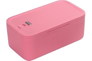 SANIDIKA Lockable Storage Box, Locking Medicine Box, Cell Phone Locked Jail, Food Medical Lockbox, Containers Bin for Persona