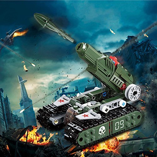 Kazi Building Blocks Red Alert 3 V4 Rocket Launcher Soviet 81012 170pcs Compatible with Sluban