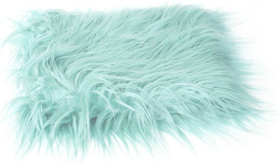 Slaxry Newborn Soft Faux Fur Blanket Photography Props Rug Mat Backdrop for Baby Infant
