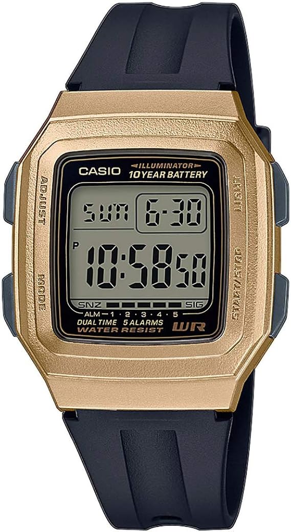 Casio Reloj para de Cuarzo con Correa en Resina F-201WAM-9AVEF